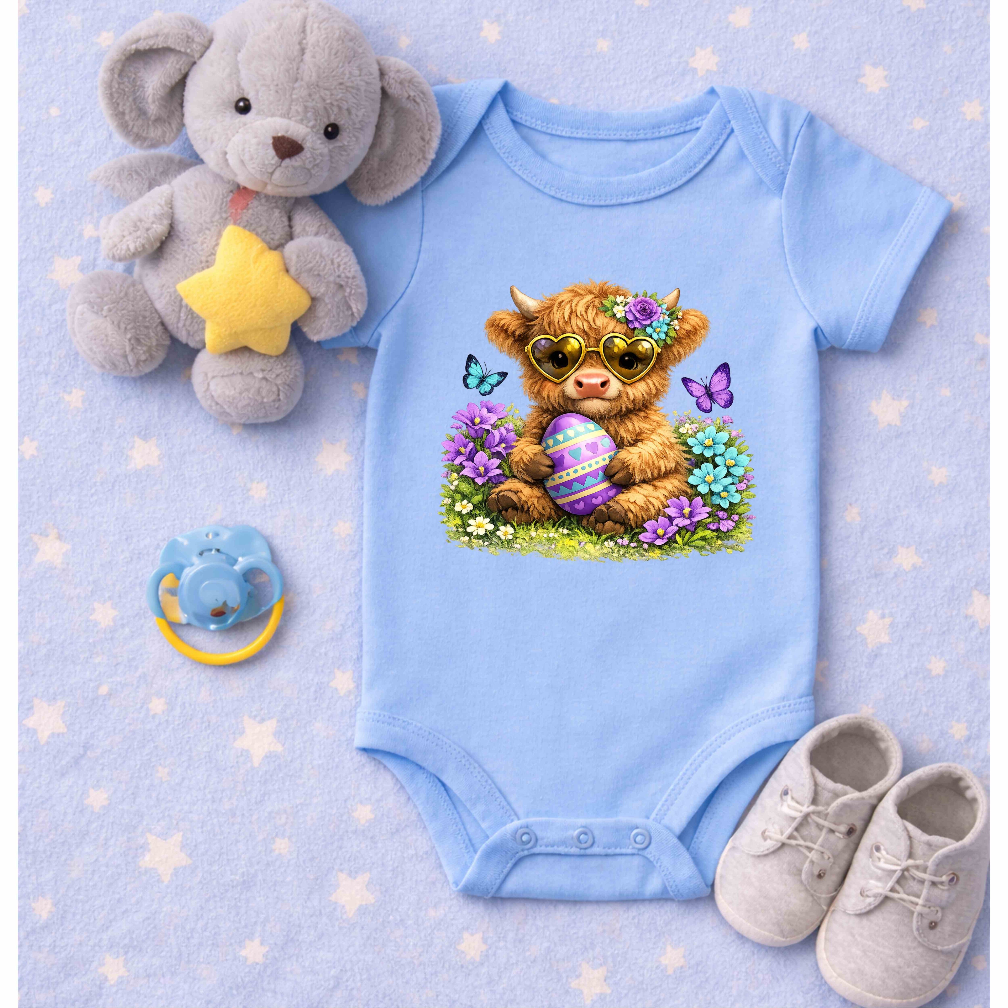 cute baby cow Infant Fine Jersey Bodysuit