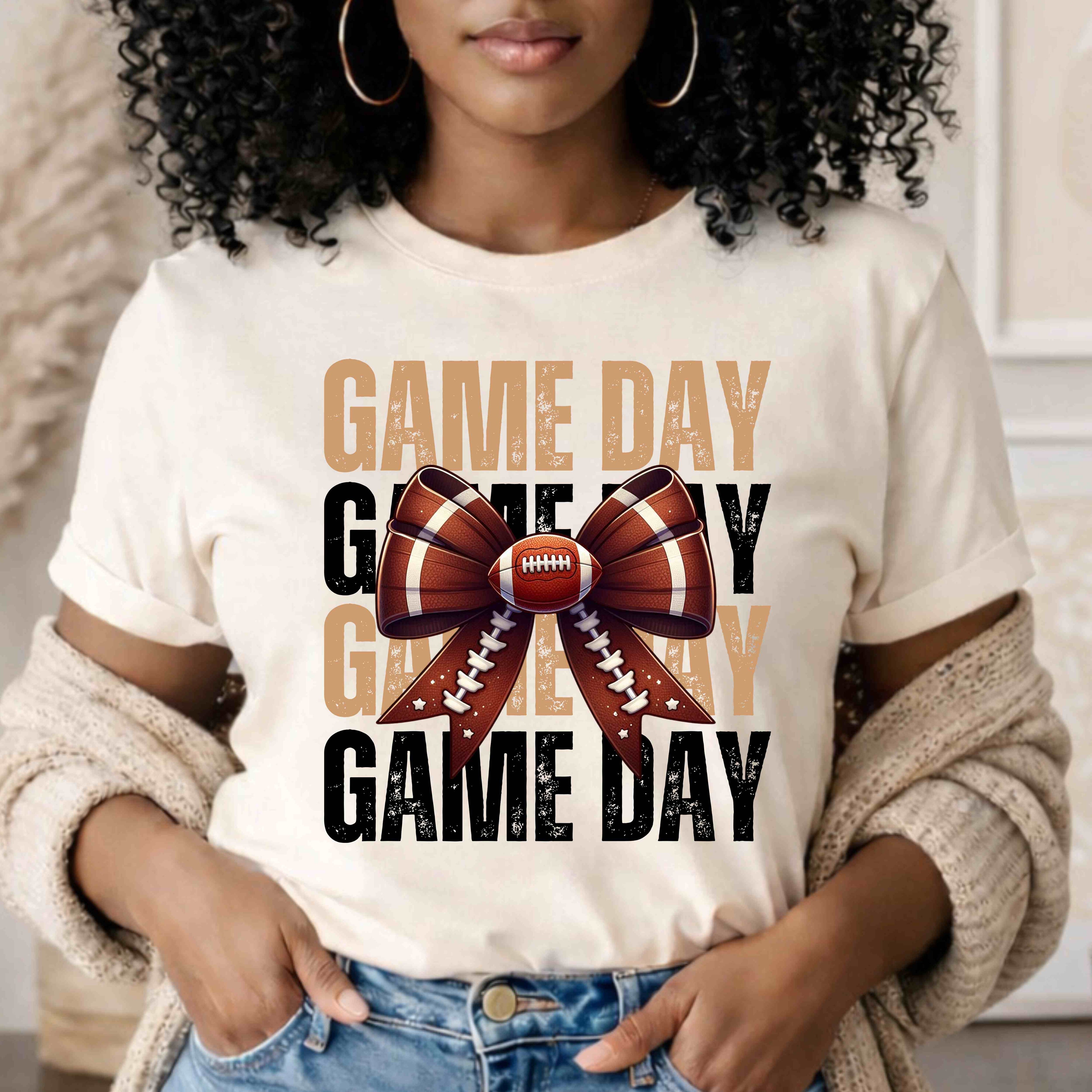 Cute game day B6400 Bella + Canvas Ladies Relaxed Jersey Short-Sleeve T-Shirt