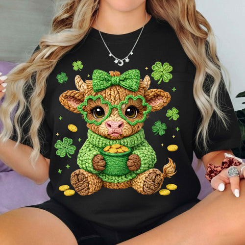 cute baby cow + Canvas Ladies Relaxed Jersey Short-Sleeve T-Shirt